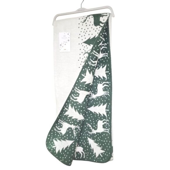 Docofil Reversible Soft Warm Deer Throw Blanket 51x67 w/ Cotton Made in Portugal - Picture 11 of 15